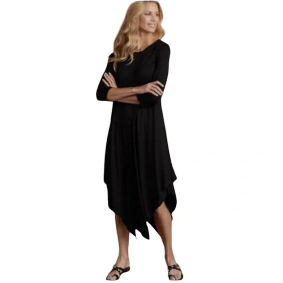 knee length dresses for ladies Alexandra Jersey Midi Dress-Navy